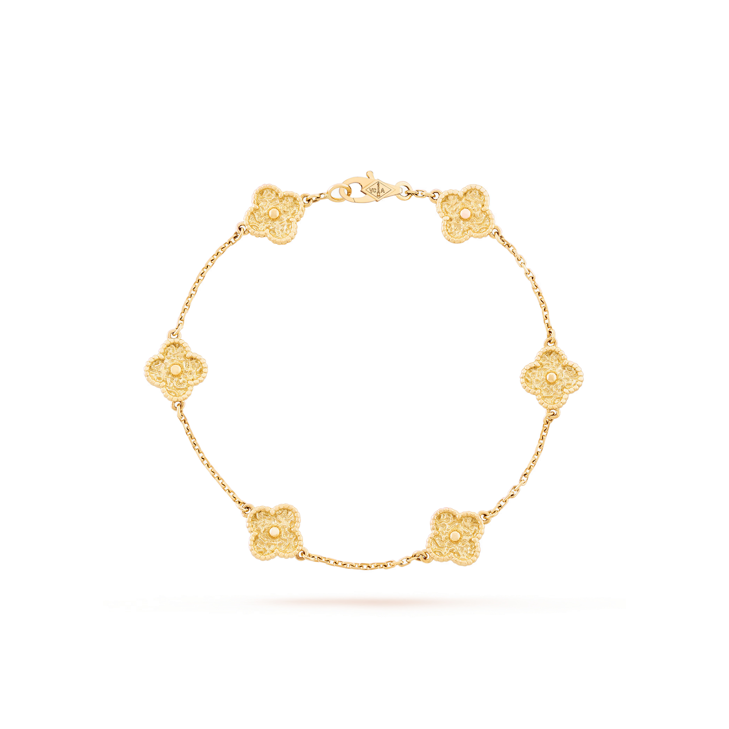 VAN CLEEF ARPELS SWEET ALHAMBRA BRACELET, 6 MOTIFS - YELLOW GOLD